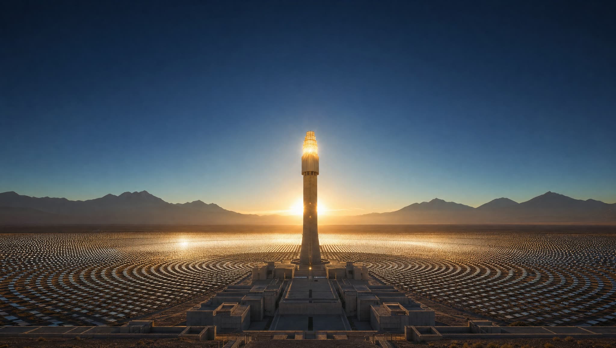 Bloque SOLAR — hero cinematográfico (Infraestructura inter-estatal de IA · sede Lima · CERN/ESO-análogo · Argentina · Brasil · Chile)